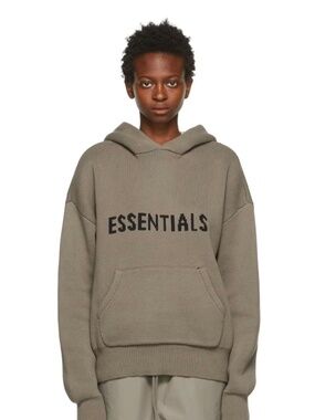 Fear of God Essentials Premium Knit Hoodie (Taupe)